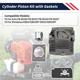 Promrmr P100006300 Cylinder Piston Kit with Gaskets Compatible with Echo PB-8010H PB-8010T PB-9010H PB-9010T│Shindaiwa EB810 EB810RT EB910 EB910RT Replace P100012460
