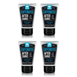Pacific Shaving Company Caffeinated Aftershave - Helps Reduce Appearance of Redness, With Safe, Natural, and Plant-Derived Ingredients, Soothes Skin, Paraben-Free, Made in USA, 3.4 oz (4-Pack)