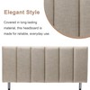 HAOBO Home Upholstered Headboards Foldable Queen/Full Linen Panels with Height