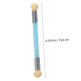 FOMIYES Lasting Double- Manicure Sponge Pen for Gradient Nail Art Washable Replaceable Sponge for Easy Application and Beautiful Designs for Acrylic Gel and Oil Use