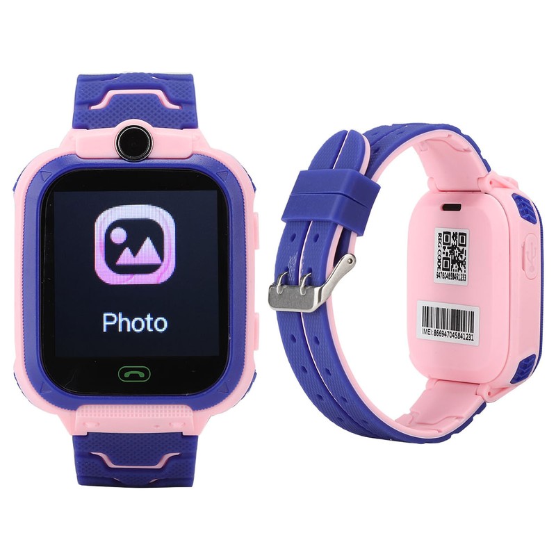 Smartwatch Multifunction Children Digital Wristwatch for IOS/AndroidQ12 Pink