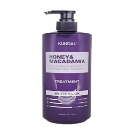 Kundal Honey & Macadamia Hair Treatment White Musk, 1.058L, 1 unit (SH) / 쿤달 허니 앤 마카다미아 헤어 트리트먼트 화이트머스크, 1.058L, 1개(SH)