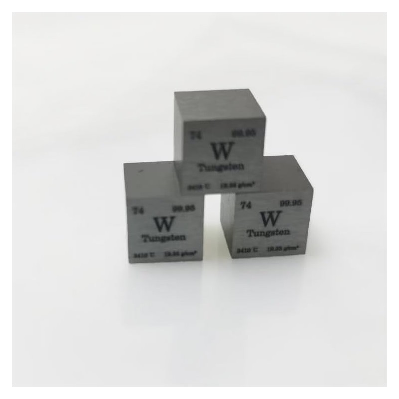 0.39 Inch Tungsten Cube – 99.95% Pure Solid Metal for