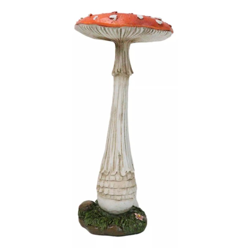 Enchanted Fairy Garden Pillar Toadstool Mushroom Home Decor Figurine 6.75"H