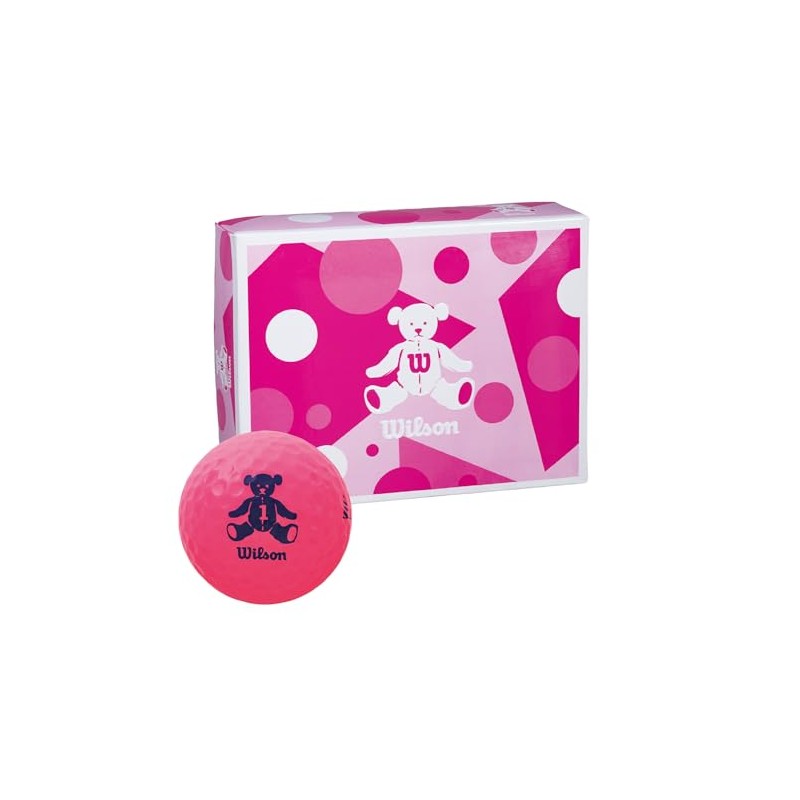 Wilson (ウイルソン) Golf Ball BEAR4 Dozen Pink