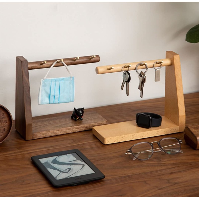 Sakulaya Key Holder, Accessory Stand, Wooden Key Storage, Small Items,