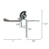 Flat RV Hurricane Hinge 60.25" Aluminum Pre-Drilled Holes Teardrop Trailer