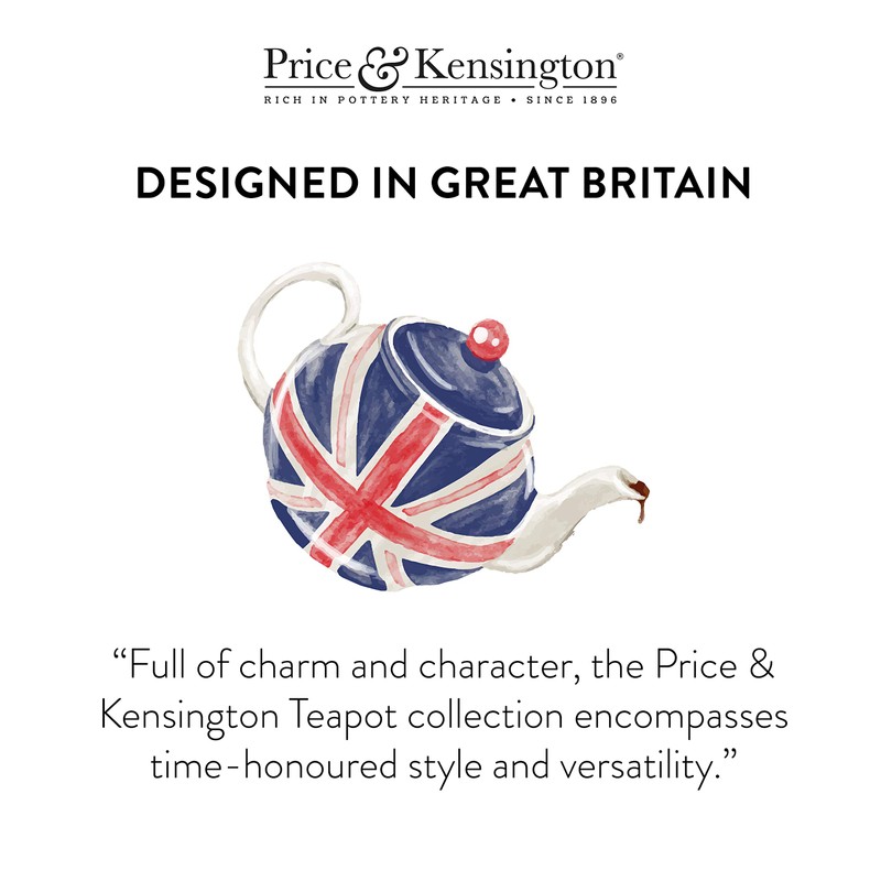 Price & Kensington 56.729 Matt Black 2 Cup Teapot, 405ml