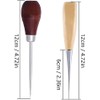 Wooden Handle Hole Punch, Pack of 2, Leather Sewing Awl,