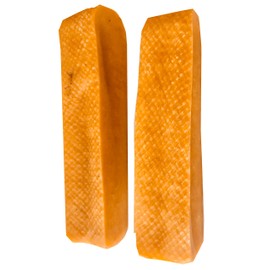 Fresh Himalayas Yak Cheese Dog Chews Medium 2Pcs Long Lasting Organic Protein-Rich Golden Himalayan Yak Cheese Dog Treats Made in Nepal