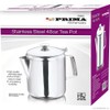 Prima 48oz Tea Pot-S/S 1400ml, Stainless Steel, Silver, One Size
