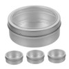 ABOOFAN 4Pcs Magnetic Spice Containers Stainless Steel Storage Jars with