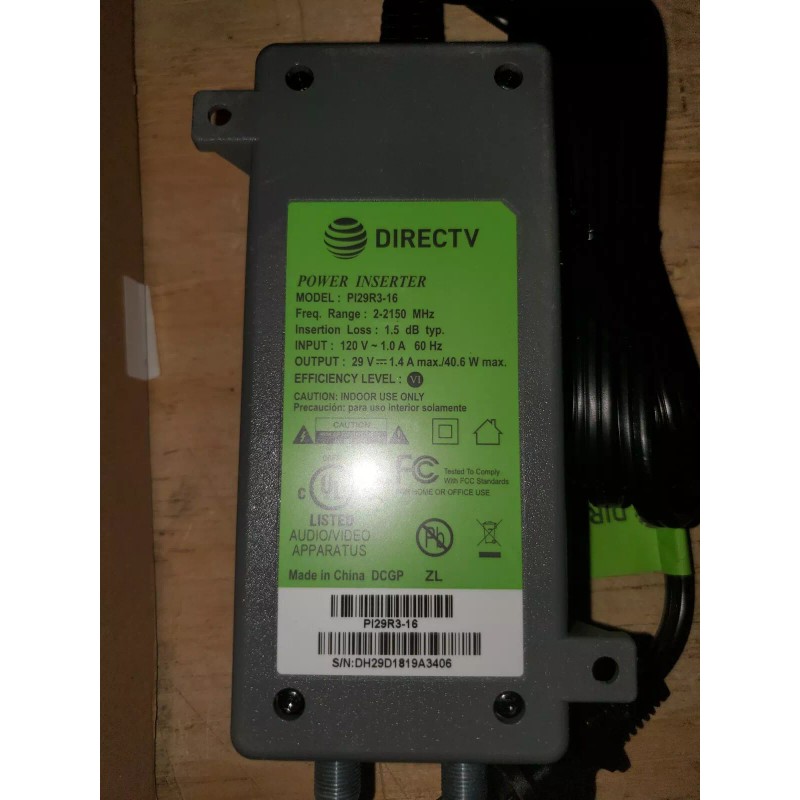 DirecTV SWM 29V Power Inserter- PI29R3-16