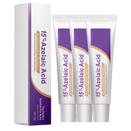 Crema Ácido Azelaico, Suero Facial Con Ácido Azelaico Al 15%, Suero Ácido Azelaico, Crema Hidratante Facial, Calma La Piel, Elimina El Acné, Reduce Las Imperfecciones Y Rejuvenece La Piel (3 Pcs)