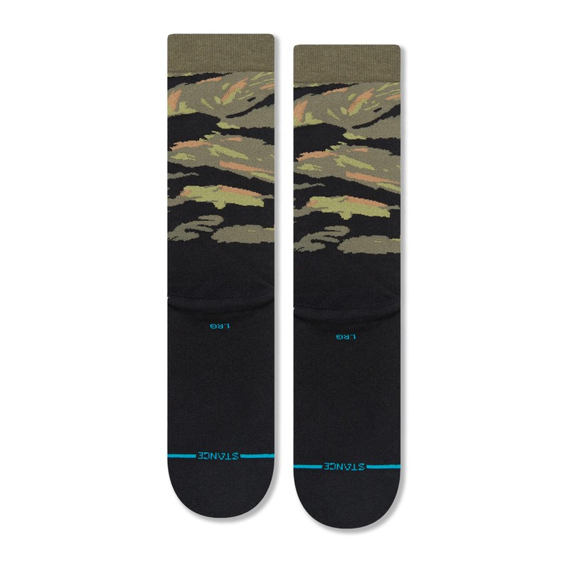 STANCE Warbird Crew Socks Camo Green Black Infiknit UK Sizes