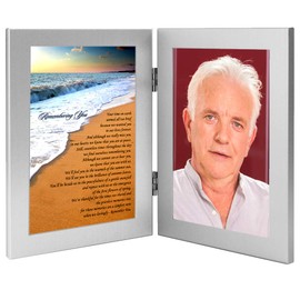 Sympathy Poem Card with Ocean Scene for the Loss of Father, Mother, Wife, Husband, Son, Daughter, Friend, Relative - 4x6 Inch Photo Added After Delivery