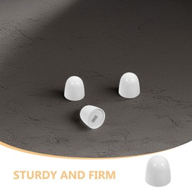 HOMSFOU 8Pcs Universal Toilet Bolt Covers - Easy Installation Decorative Abs Caps for Bathroom Accessories, Fits Various Toilet Parts