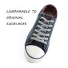 VSUDO VSUDO 80 cm Flat White Grey Shoe Laces for