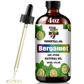 Aceite Esencial Bergamota (4 Oz/120 Ml) - Aceites De Bergamota Utilizado En Difusores, Humidificadores, Baños Caseros, Productos De Limpieza, Yoga, Ja