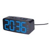 STOBAZA LED Alarm Clock with Music Snooze Function Backlight Modern