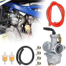 RUTU PZ22 Carburetor 22mm Carb with Fuel Filter Cable Choke for SSR 110cc 125cc Sunl Roketa Taotao Monkey Coolster ThumpStar CRF Pit Bike Atv Quad Parts