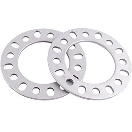 ZHTEAPR 2pc Universal Wheel Spacers 6mm 1/4" for Most 8 Lug Vehicle 8x6.5 8x165.1 8x170 8x180 Compatible with F250 E350 Ram 2500 3500 Express 3500 K3500 Silverado Suburban 2500 Sierra 2500HD 3500HD