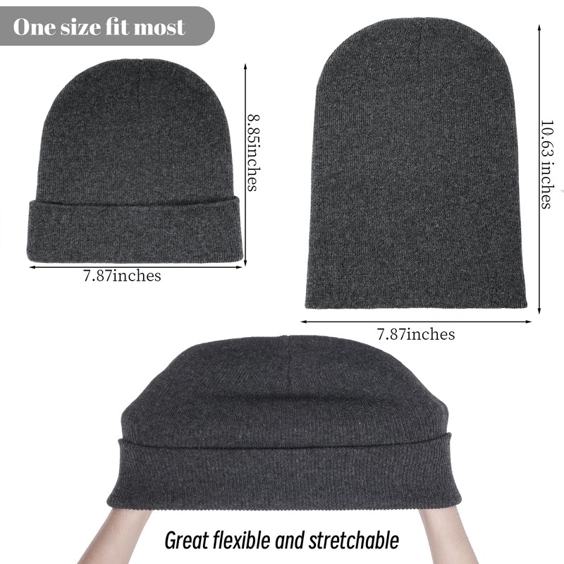 Pistha Beanie for Men Women, Slouchy Knitted Beanie Hats Winter