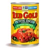 Red Gold Petite Diced Tomatoes Green Chilies, 14.5oz Can (Pack
