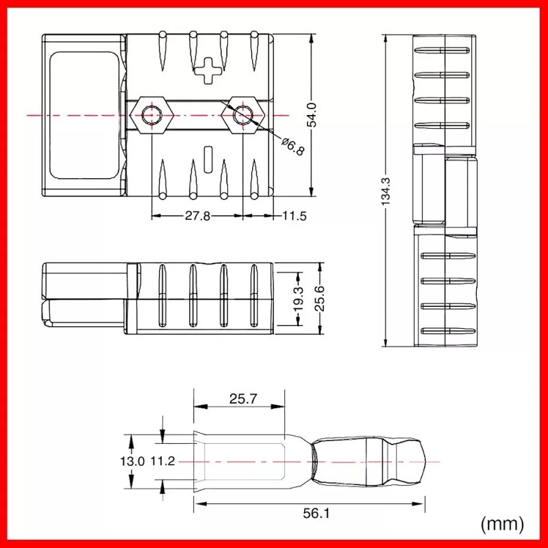JTtrading 175A Battery Quick Connect Disconnect Jumper Connectors Cable Kit