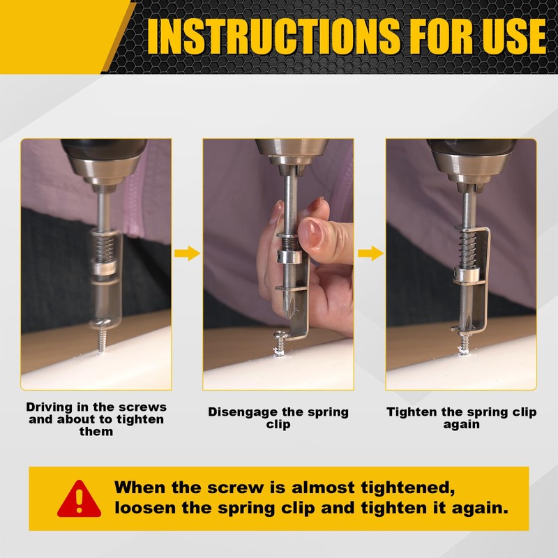 3 Pcs Spring-Loaded Screw Holder Bit, Anti-Drop Screwdriver Bit, Single-Hand