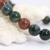 Natural Multicolor Indian Agate Gemstone 8mm Round Beads Stretch Bracelet