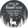 Hunting Memorial Stone, Gone Hunting in Heaven Slate Garden Stones,