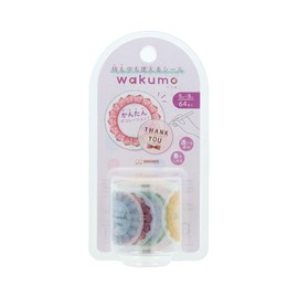 Sun-Star Stationery S8815690 Sticker, Roll Type, Round, Rosette and Message