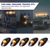 AOXLFU 5 Pack Ambe Cab Lights,16 LED 12V Top Marker