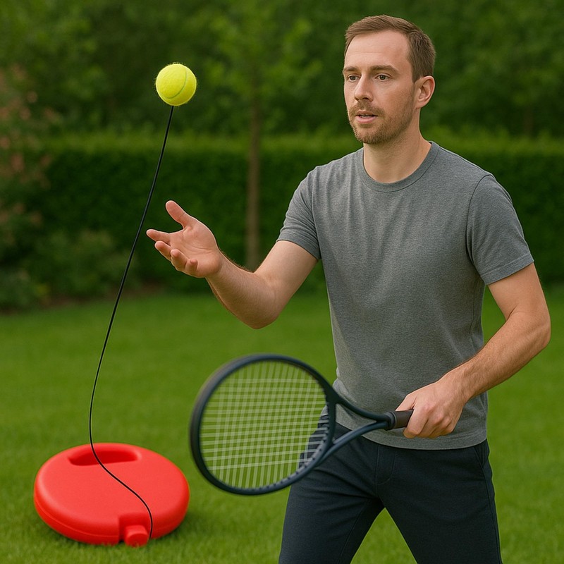 MIJOMA Tennis Trainer Set - Tennis Training Aid with Ball