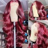 99j Burgundy Lace Front Wigs Human Hair 13x4 Body Wave
