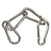 Premium Stainless Steel Spring Snap Carabiner Hooks - 304 Steel