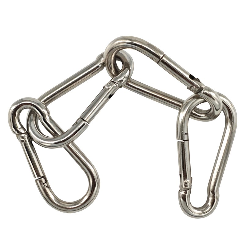 Premium Stainless Steel Spring Snap Carabiner Hooks - 304 Steel