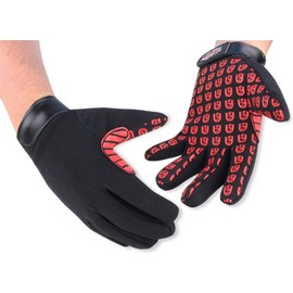 Fishing Gloves Predator Fishing Gloves – Ideal for Spin Fishing Made of Elastic Material (S-3XL) Colour Red Size XL