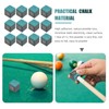 Kichvoe 12pcs Pool Cue Chalk, Deep Green, 2.5cm, Set of