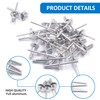 BESTYCHAO 60pcs Tri-Fold Exploding Large Head Aluminum Blind Rivet Pop