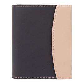 Personal Organizer, Mini 6 Holes, Modern Lace Flap, Ring Diameter 0.5 inches (13 mm), Lovely Navy 1247-0