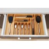 Umilife Extra Large Expandable Kitchen Siverware Utensils Drawer Organizer, 19"