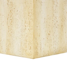 Deco 79 Magnesium Oxide Outdoor Accent Table, 14" x 14" x 18", Cream