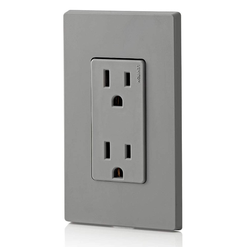 Leviton 15 Amp, 125 Volt, Decora Duplex Receptacle, Residential Grade,