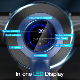 Coodss Cordless Vacuum Cleaner, 30KPA 350W Self-Standing Stick Vacuum Cleaner with LED Touch Screen, Charging Wall Mount, 3 Suction Modes, Anti-Tangle Wireless Vacuum for Home/Hair/Carpets/Hard Floor