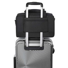 Ryanair Hand Luggage Travel Bag Cabin Luggage Hand Travel Luggage Maximum Size on Board 40 x 20 x 25 cm with Shoulder Strap Handbag Small Sports Bag Ryanair Second Bags Foldable Bag, black