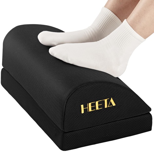HEETA Foot Rest Under Desk, Ergonomic Footrest Adjustable 2 Optional