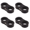 4 Pcs 8AN Hose Separator Clamp Fuel Line Mounting Clamp
