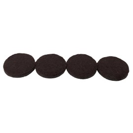 Shepherd Hardware 9822 1-Inch Self-Adhesive Felt Furniture Pads, 4-Pack, Brown
